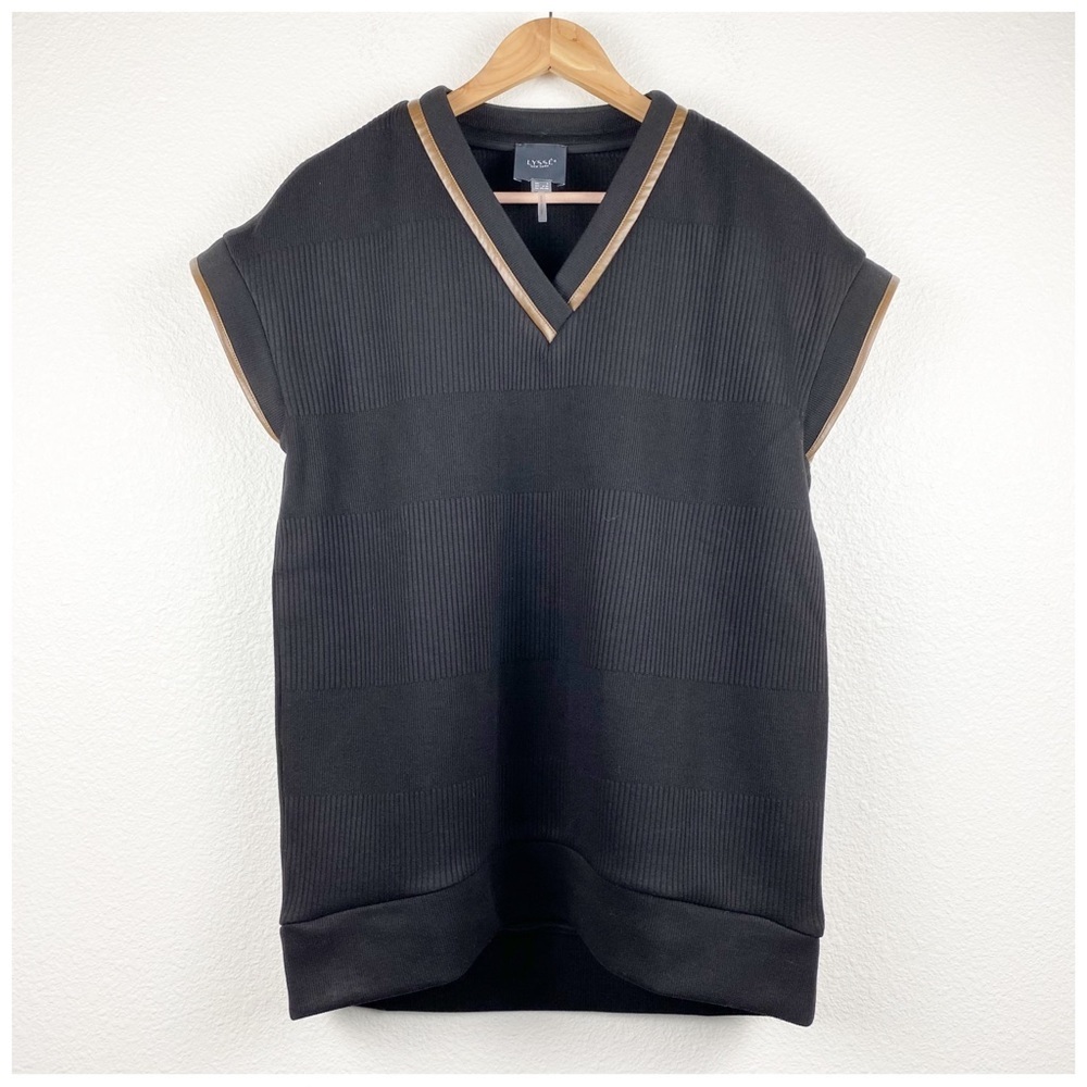 Lysse Quilted Convertible Sweatshirt In Black Size Small - Picture 5 of 13
